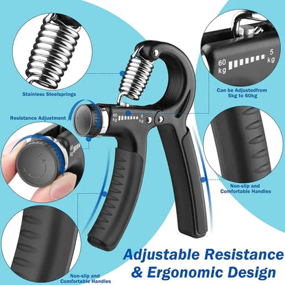 Ultimate Grip Strength Trainer - Enhance Your Wrist and Forearm Power with Our Hand Exerciser!